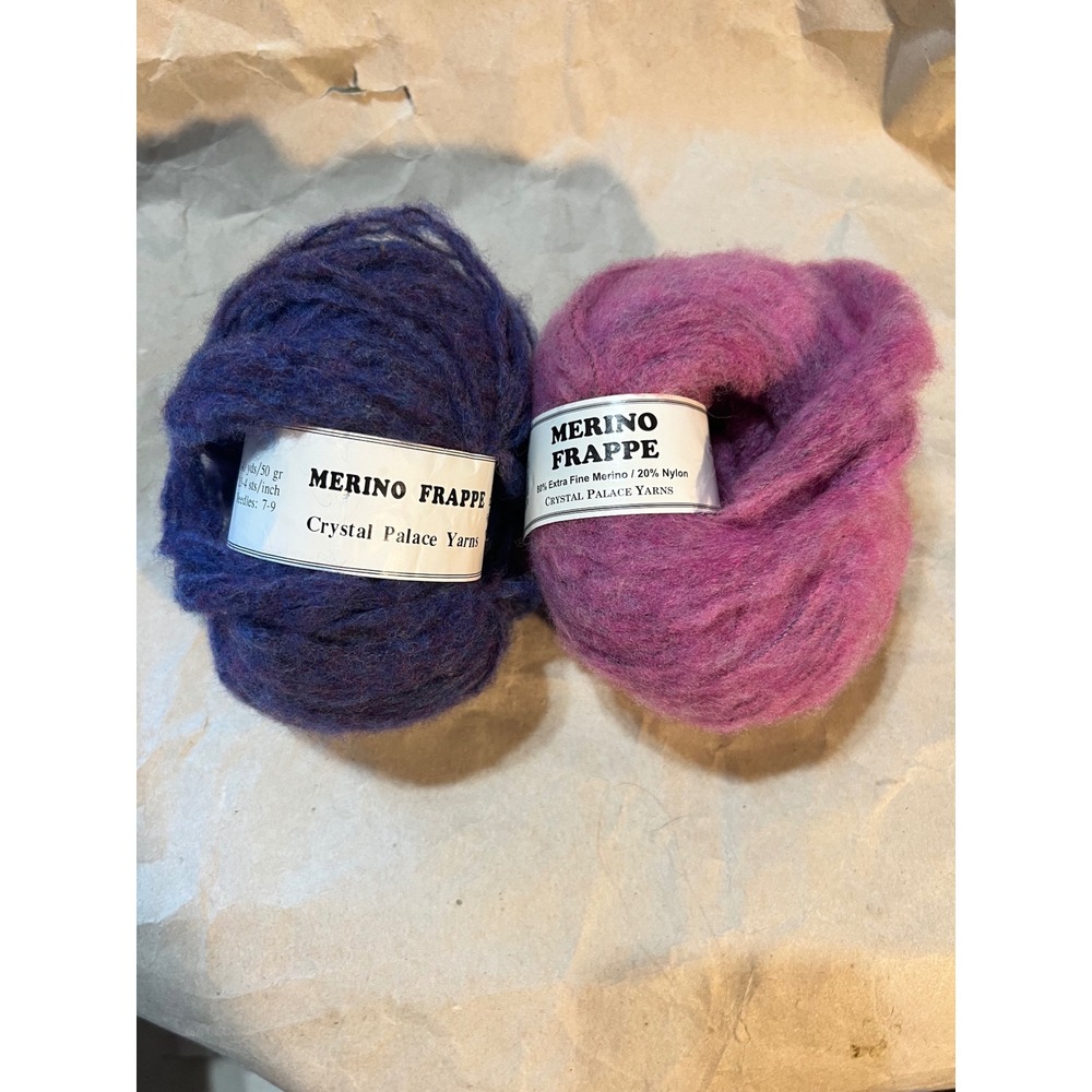 Crystal Palace 100g Merino Frappe Yarn Purple Pink Extra Fine Merino Wool Blend